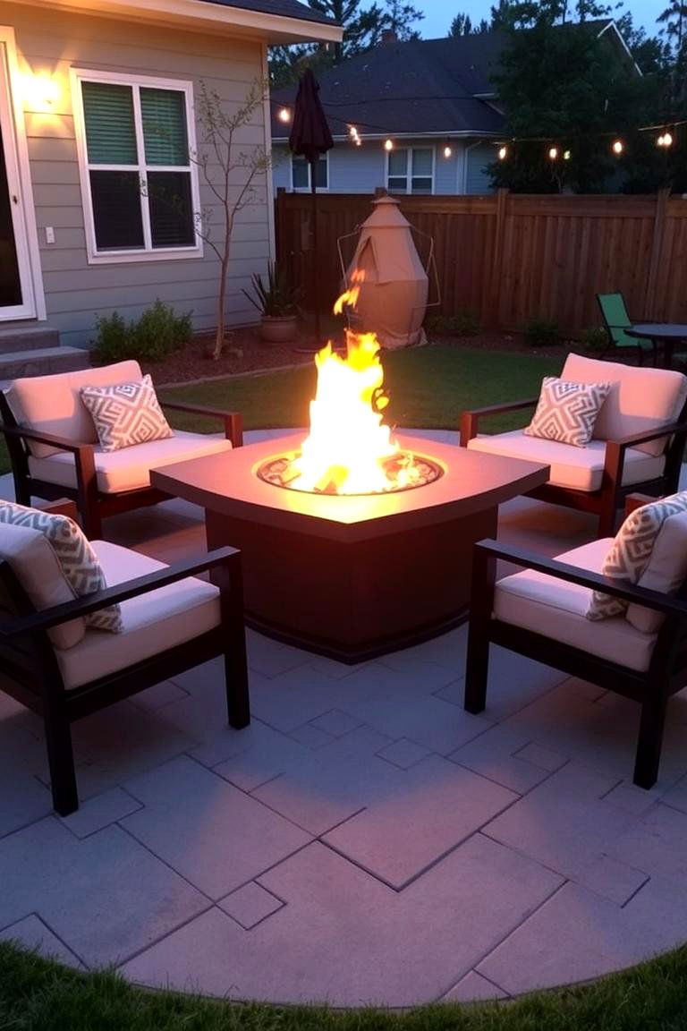 Functional Fire Pit Setup - 24 Patio Decor Ideas