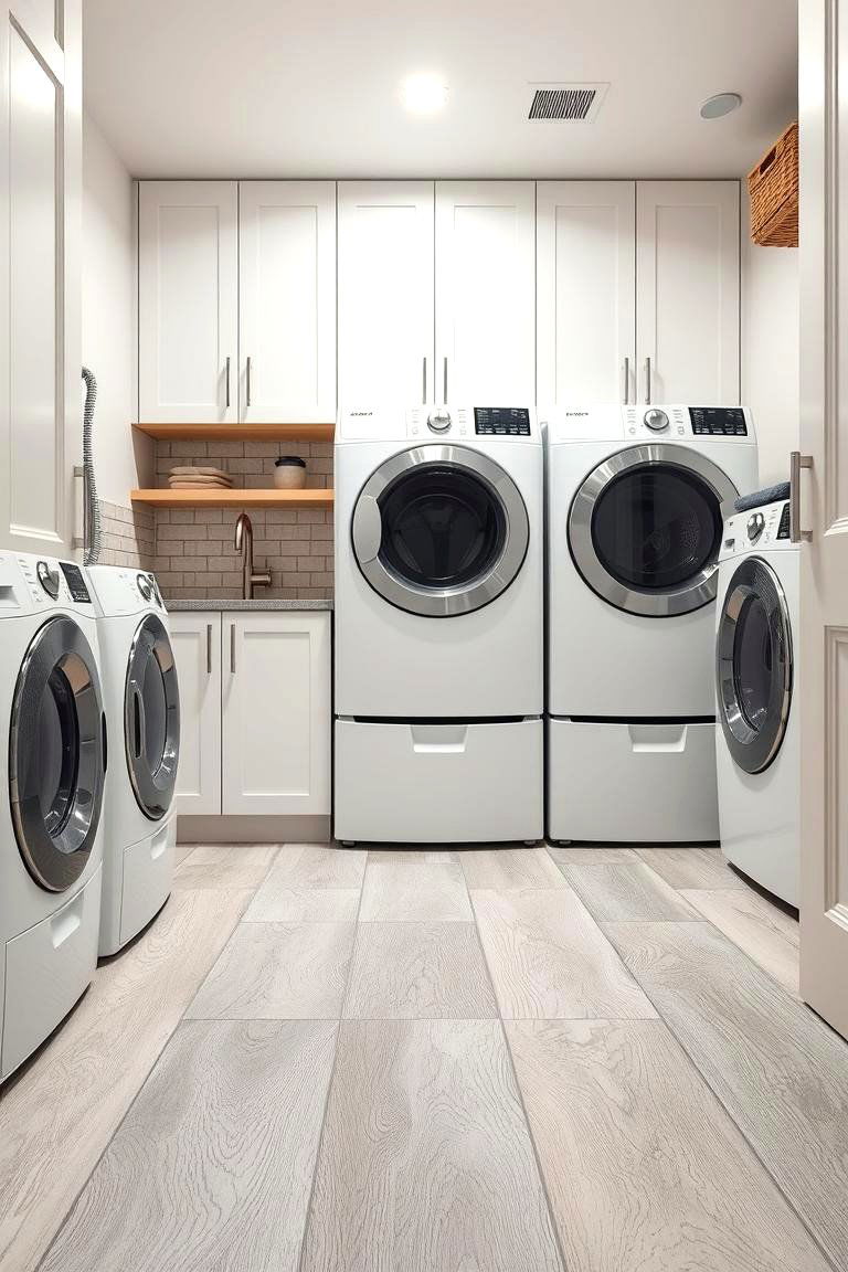 Functional Laminate Choice - 24 Laundry Room Floor Ideas