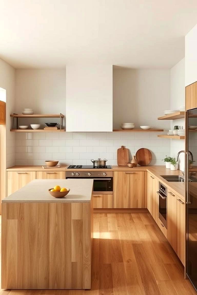 Functional Layout Design - 24 Japandi Kitchen Ideas