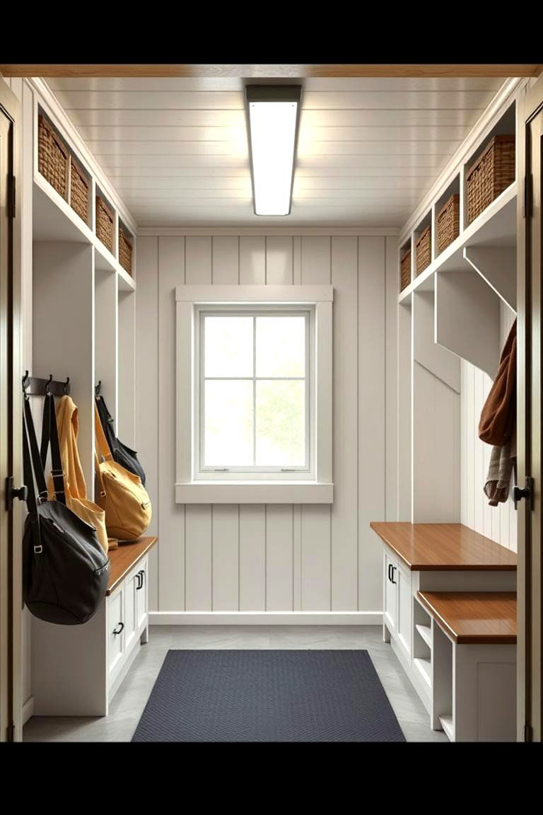 Functional Mudroom Space - 24 Pole Barn Interior Ideas