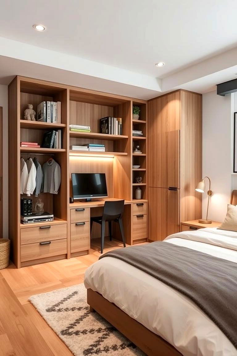 Functional Multi Purpose Bedroom - 24 Modern Bedroom Ideas