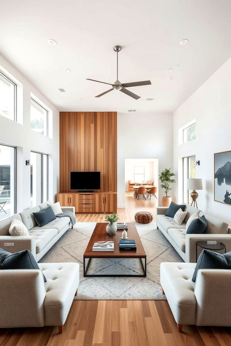 Functional Open Layouts - 24 Transitional Living Room Ideas