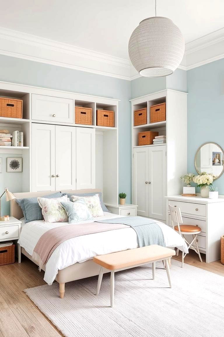 Functional Spaces Enhanced by Duck Egg Blue - 24 Duck Egg Blue Bedroom Ideas