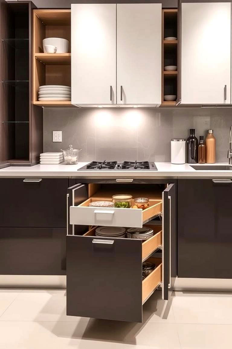 Functional Storage with Stylish Elements - 24 Transitional Kitchen Ideas