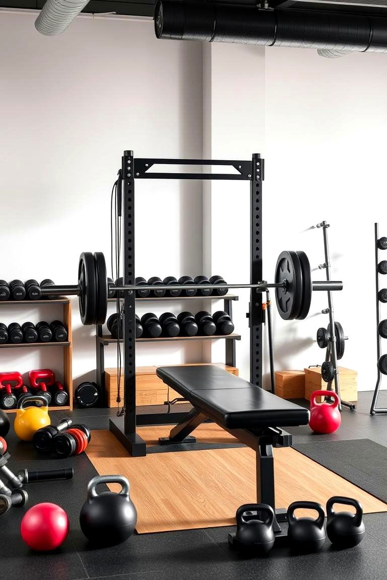 Functional Strength Training Area - 24 Home Gym Ideas