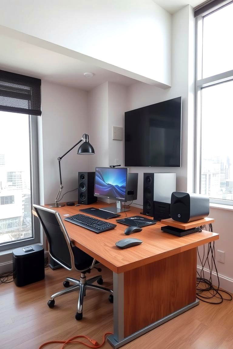 Functional Tech Hub - 24 Desk in Front of Window Ideas