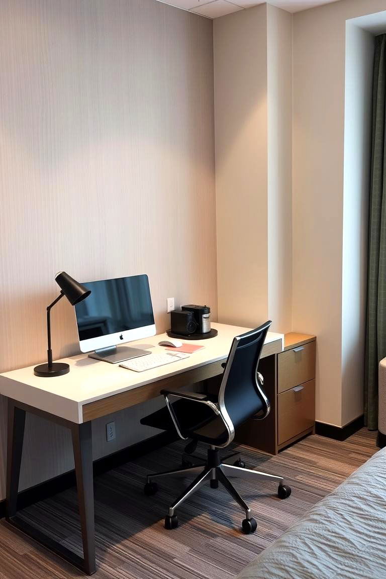 Functional Work Space for Business Guests - 24 guest room ideas
