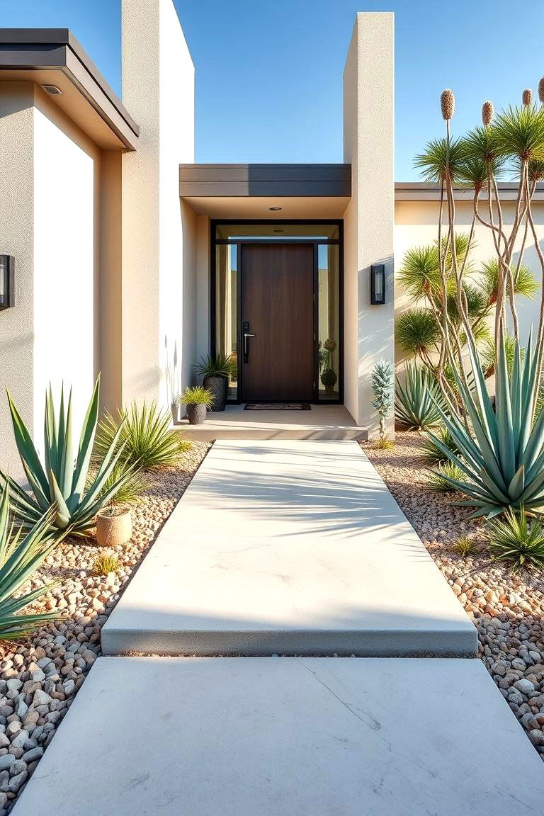 Functional and Organized Spaces - 24 Mid-century Modern Landscaping Ideas