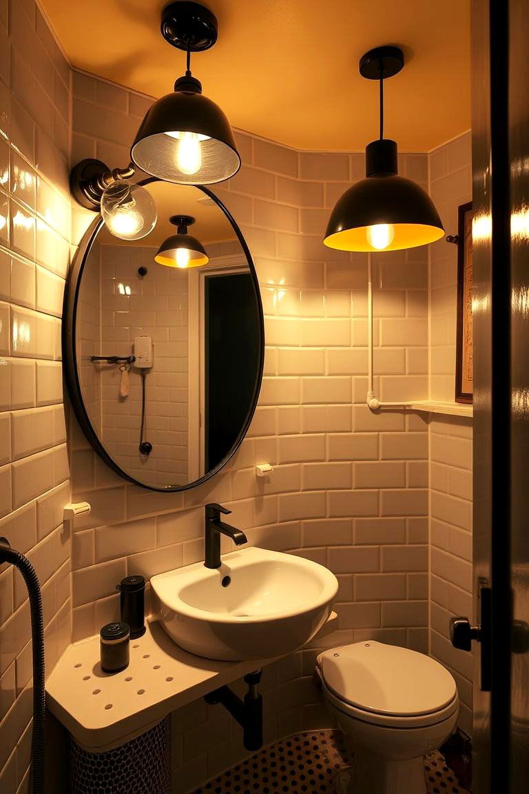Funky Light Fixtures - 24 Quirky Bathroom Ideas
