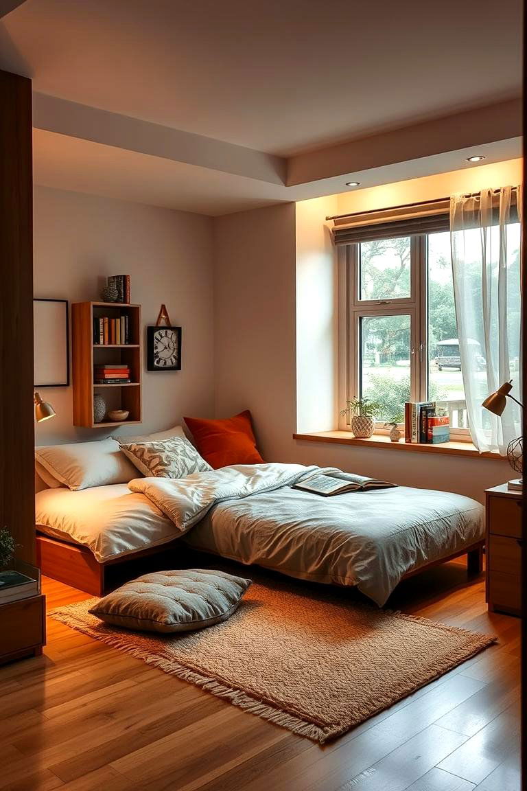 Futon and Reading Nook Combo - 24 Futon Bedroom Ideas