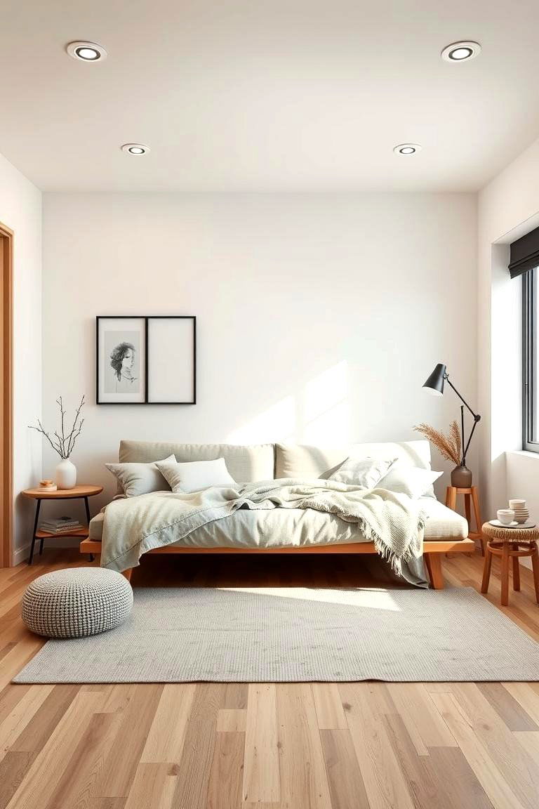 Futon with Modern Scandinavian Style - 24 Futon Bedroom Ideas
