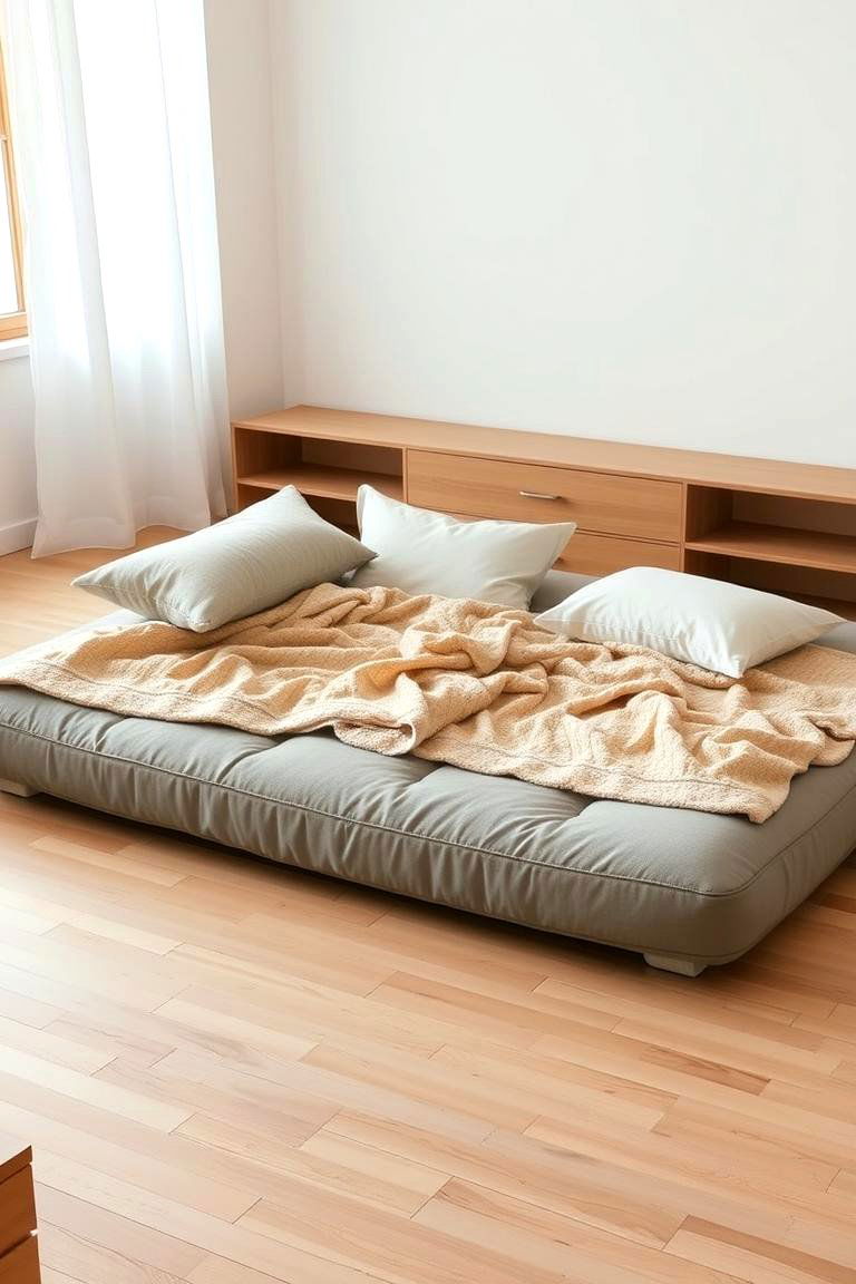 Futons for a Versatile Seating Option - 24 Floor Seating Ideas