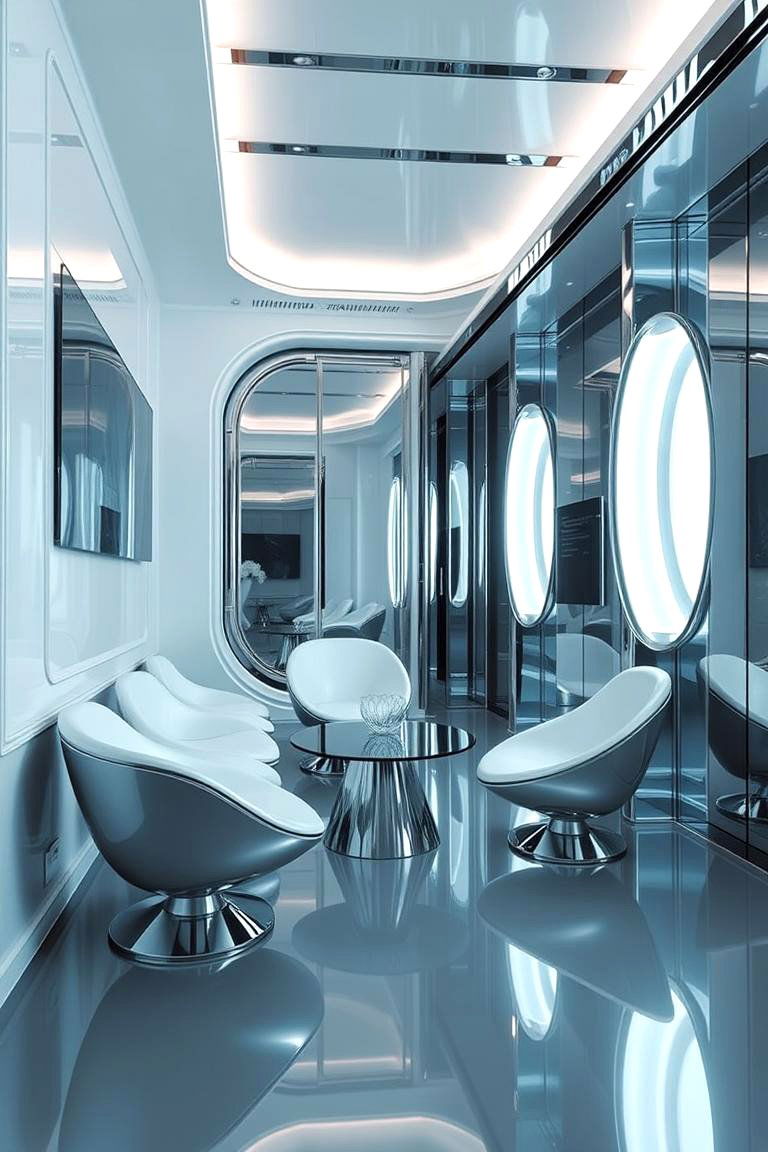 Futuristic Accents - 24 90s Bedroom Decor Ideas