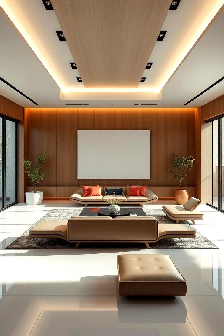Futuristic Asian Minimalism - 24 Asian Living Room Ideas