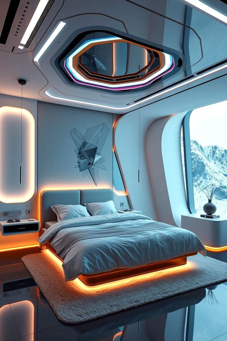 Futuristic Chic Sleek Innovative Design - 24 Bedroom Interior Design Ideas