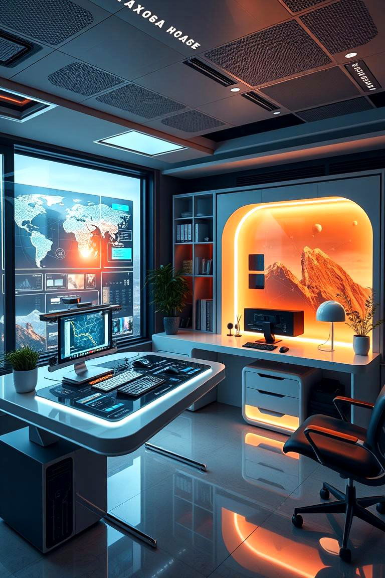 Futuristic Home Offices with Augmented Productivity Tools - 24 2400s Interior Design Ideas