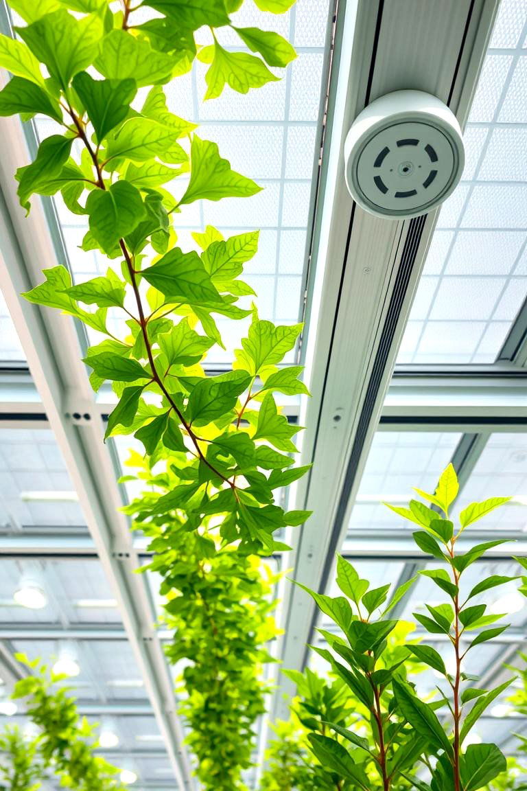 Futuristic Smart Irrigation Green Ceiling - 24 Green Ceiling Ideas