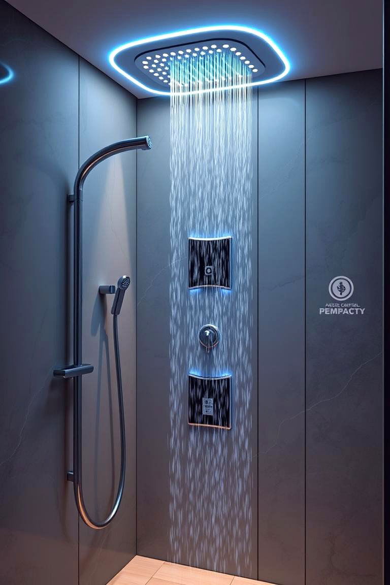 Futuristic Smart Shower - 24 Bathroom Shower Ideas