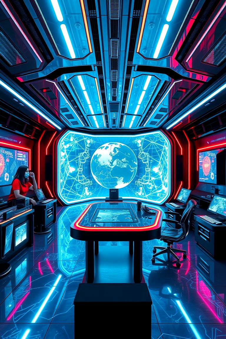 Futuristic Tech Gaming Space - 24 Boys Gaming Bedroom Ideas