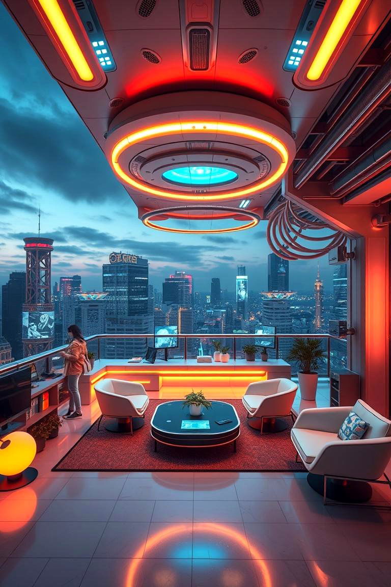 Futuristic Tech Hub - 24 Rooftop Deck Ideas