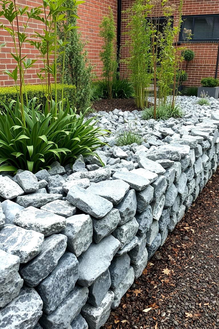 Gabion Walls as Edging - 24 Modern Garden Edging Ideas