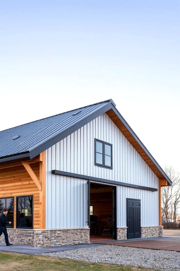 Gable Roof - 24 Barndominium Exterior Ideas