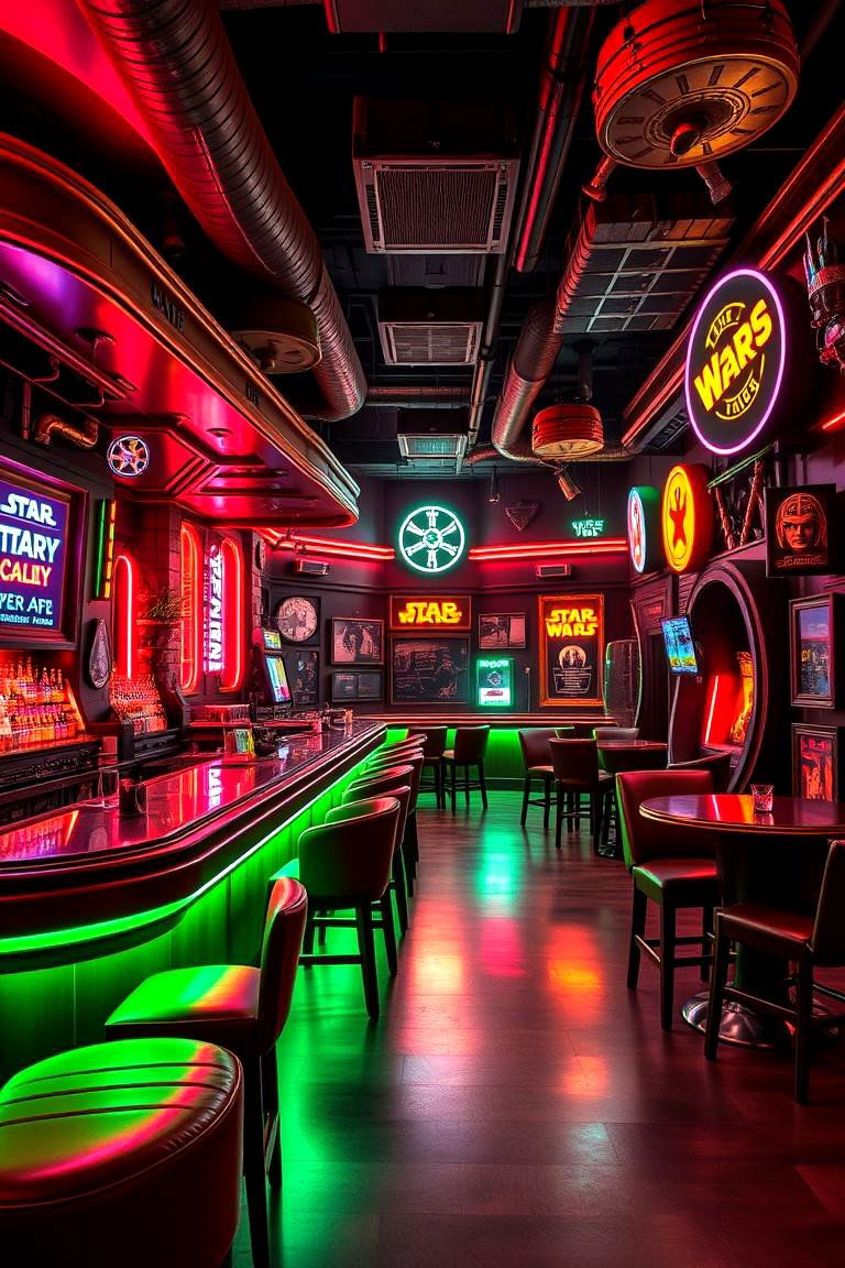 Galactic Bar and Lounge - 24 Star Wars Man Cave Ideas