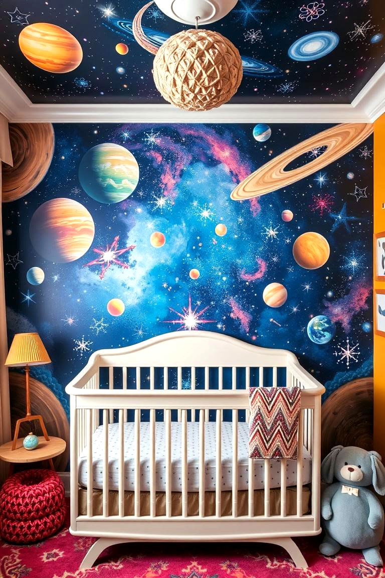 Galactic Wall Art Inspiration - 24 Space-themed Nursery Ideas