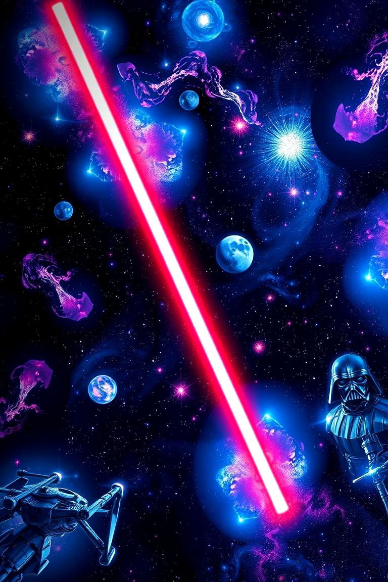 Galactic Wall Murals - 24 Star Wars Nursery Ideas
