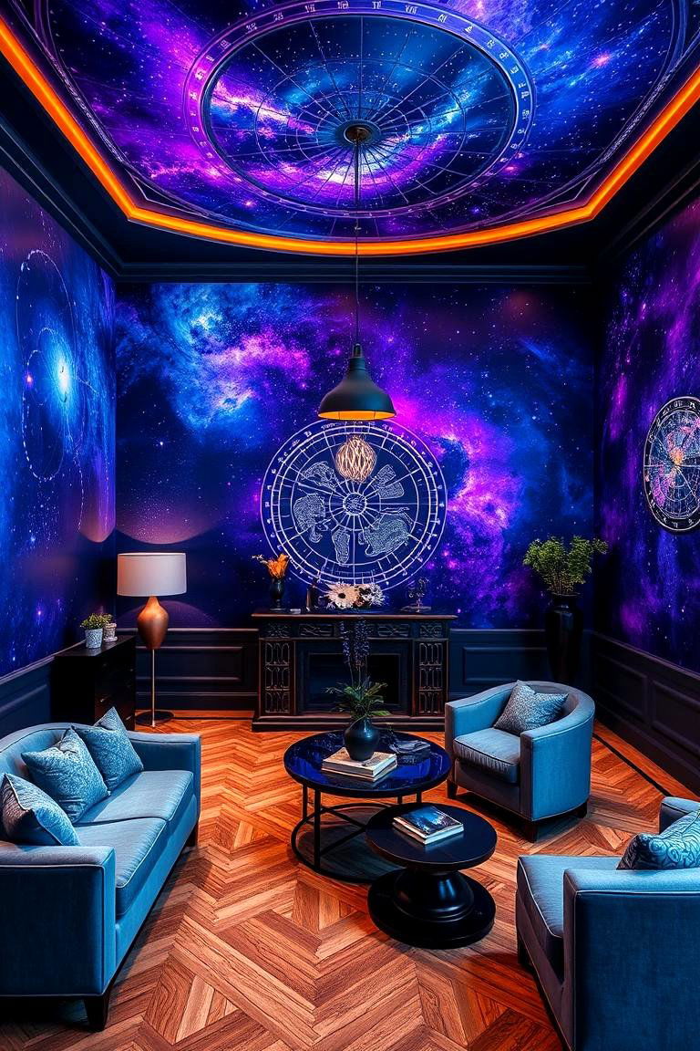 Galaxy Wall Murals - 24 Star Wars Room Ideas