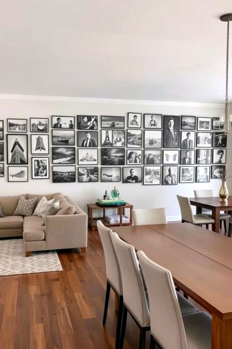 Gallery Wall Integration - 24 Living Room Dining Room Combos