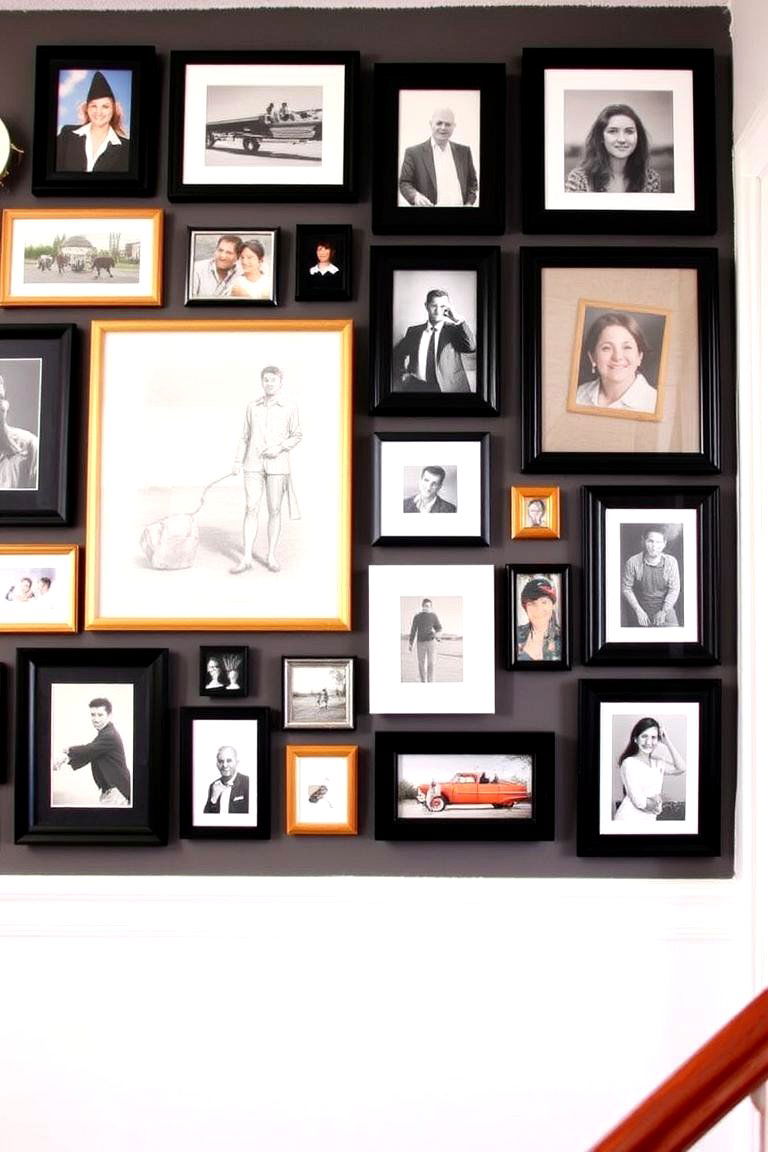 Gallery Wall for a Personal Touch - 24 Staircase Wall Ideas