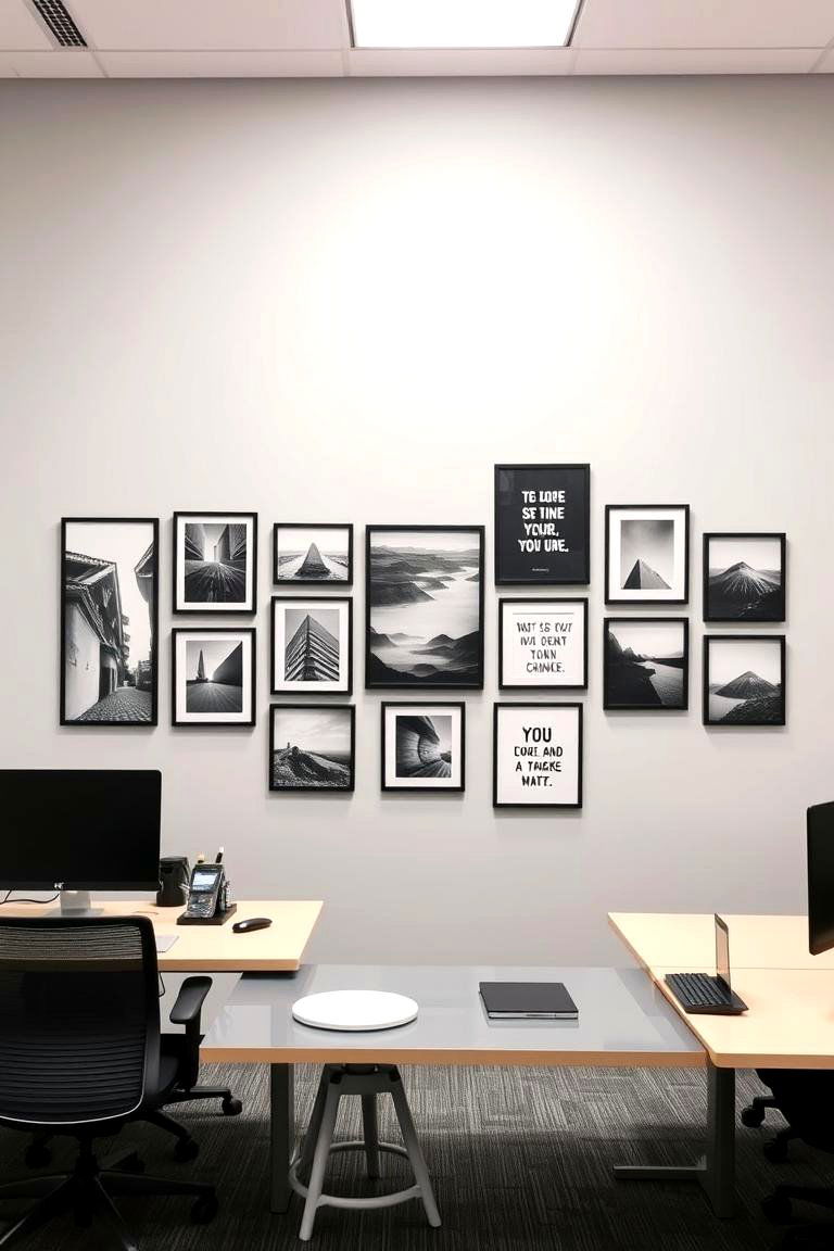 Gallery Wall of Inspiration - 24 Office Accent Wall Ideas