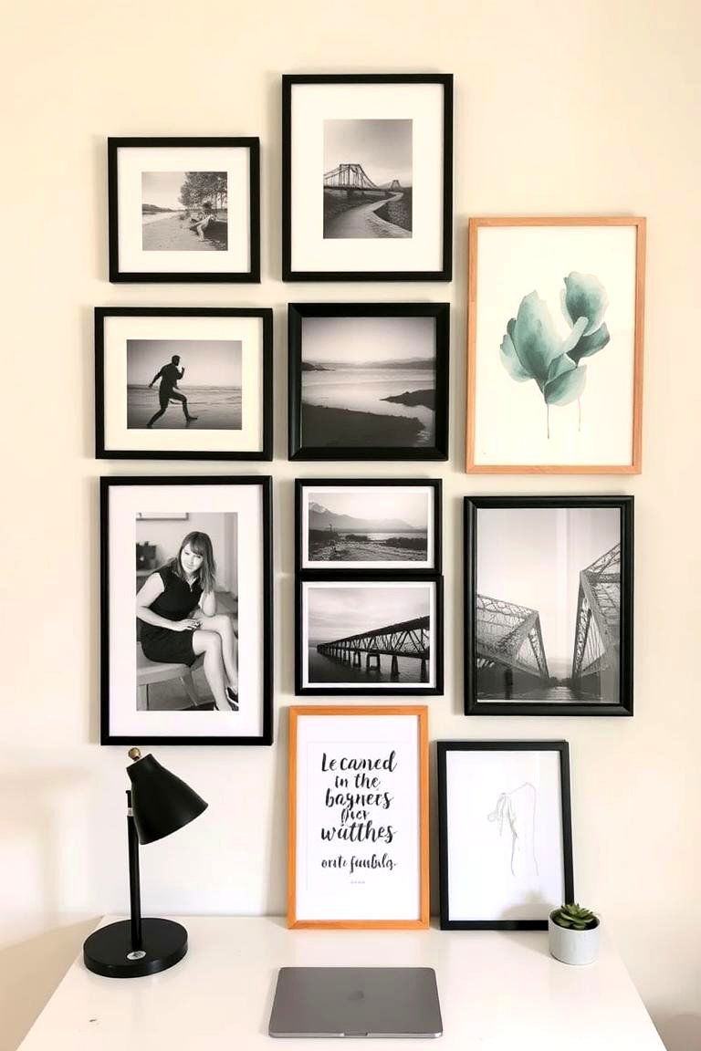 Gallery Wall with Personal Touches - 24 Preppy Room Ideas