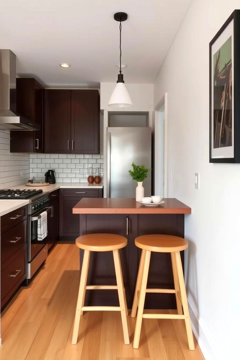 Galley Kitchen Island with End Seating - 24 Kitchen Island Ideas With Seating