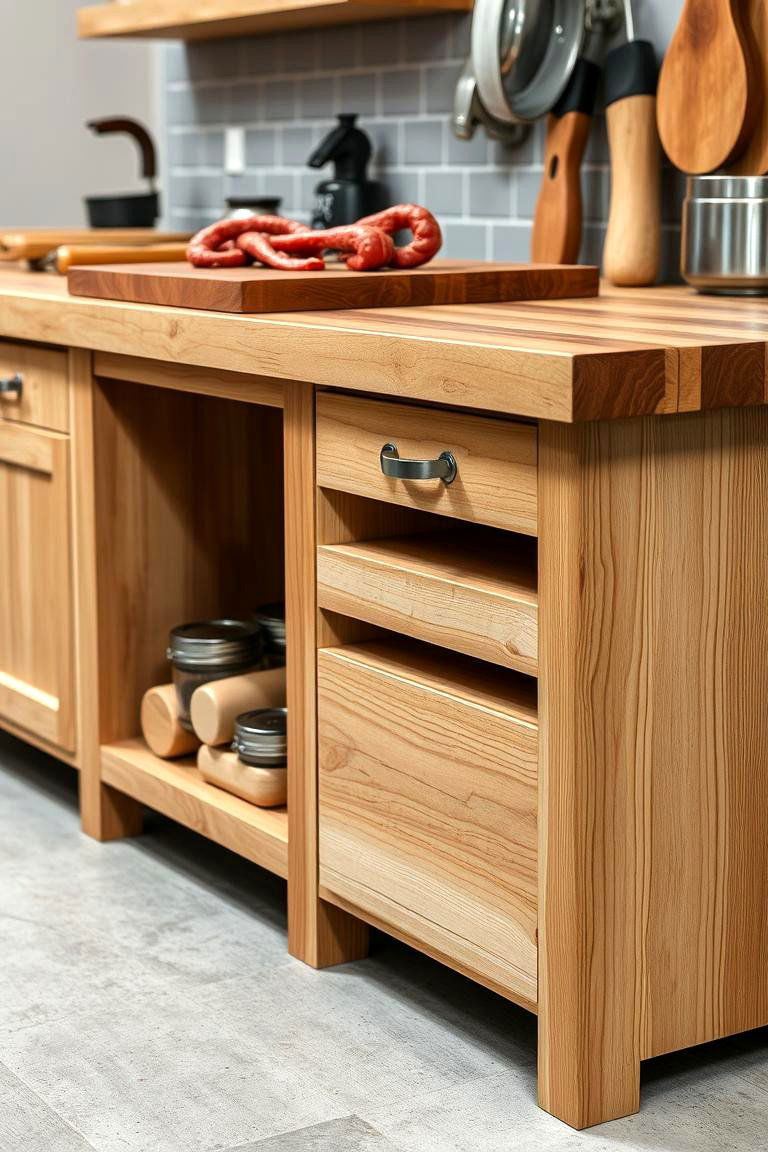 Game Meat Butcher Block - 24 Hunting Man Cave Ideas