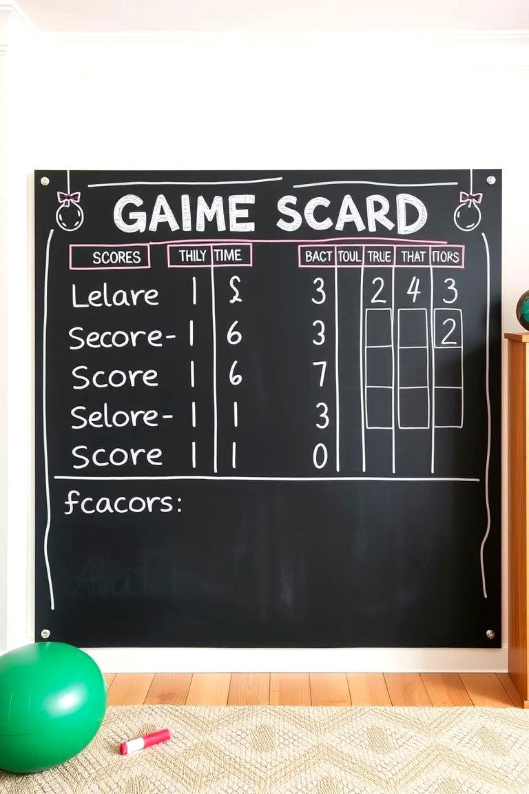 Game Scoreboard Chalkboard - 24 Chalkboard Wall Ideas