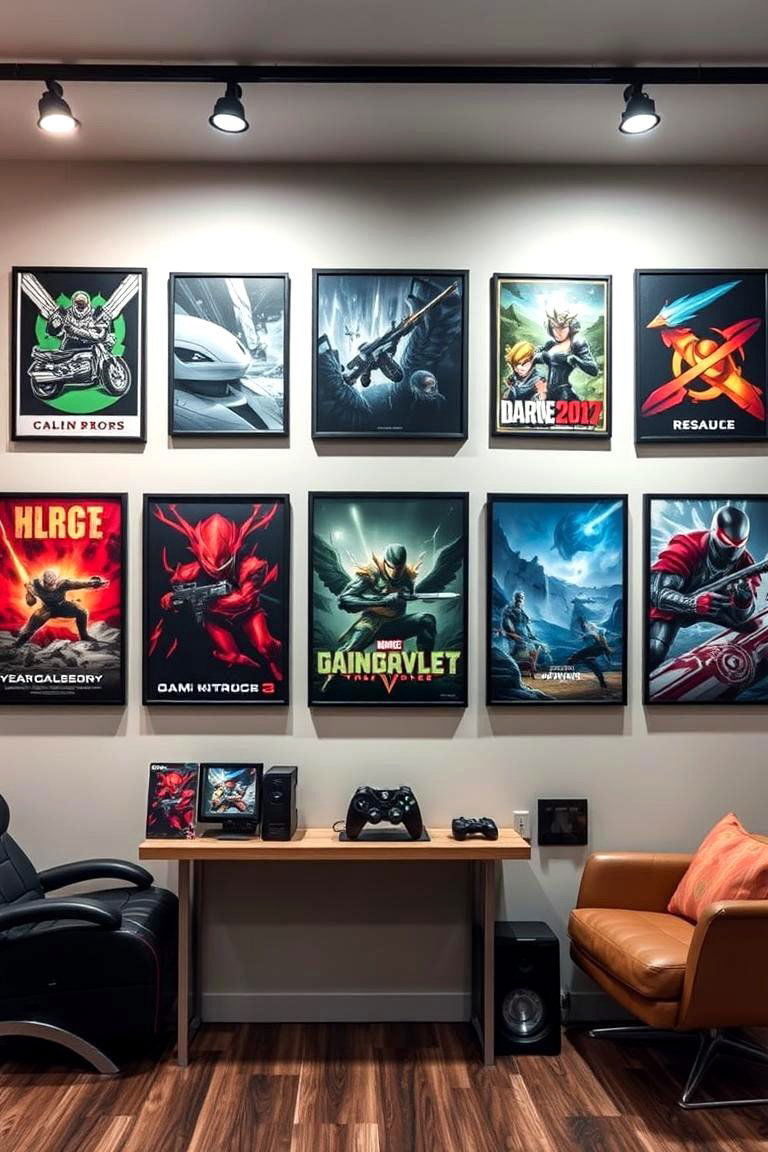 Gamer Wall Art Showcase - 24 Boys Gaming Bedroom Ideas