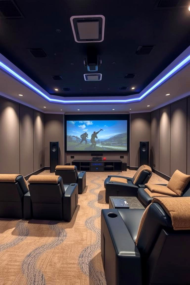 Gamers Home Theater - 24 Video Game Room Ideas