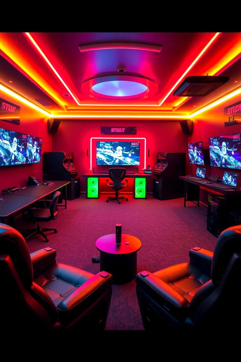 Gaming Paradise - 24 Man Cave Ideas