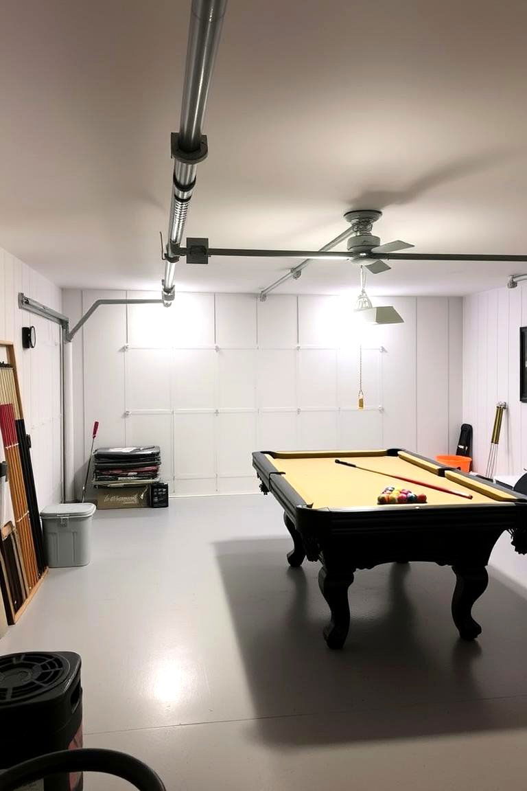 Garage Conversion into a Pool Room - 24 Pool Table Room Ideas