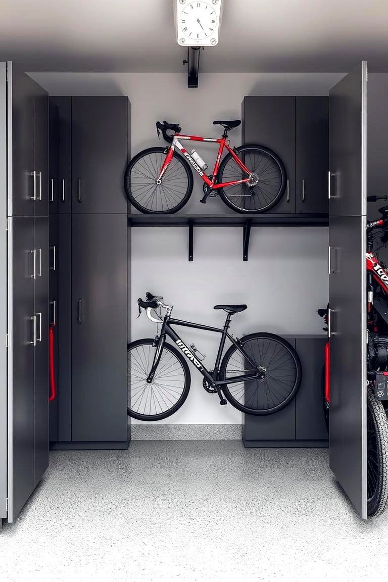 Garage Storage Cabinets for Bikes - 24 Garage Bike Storage Ideas