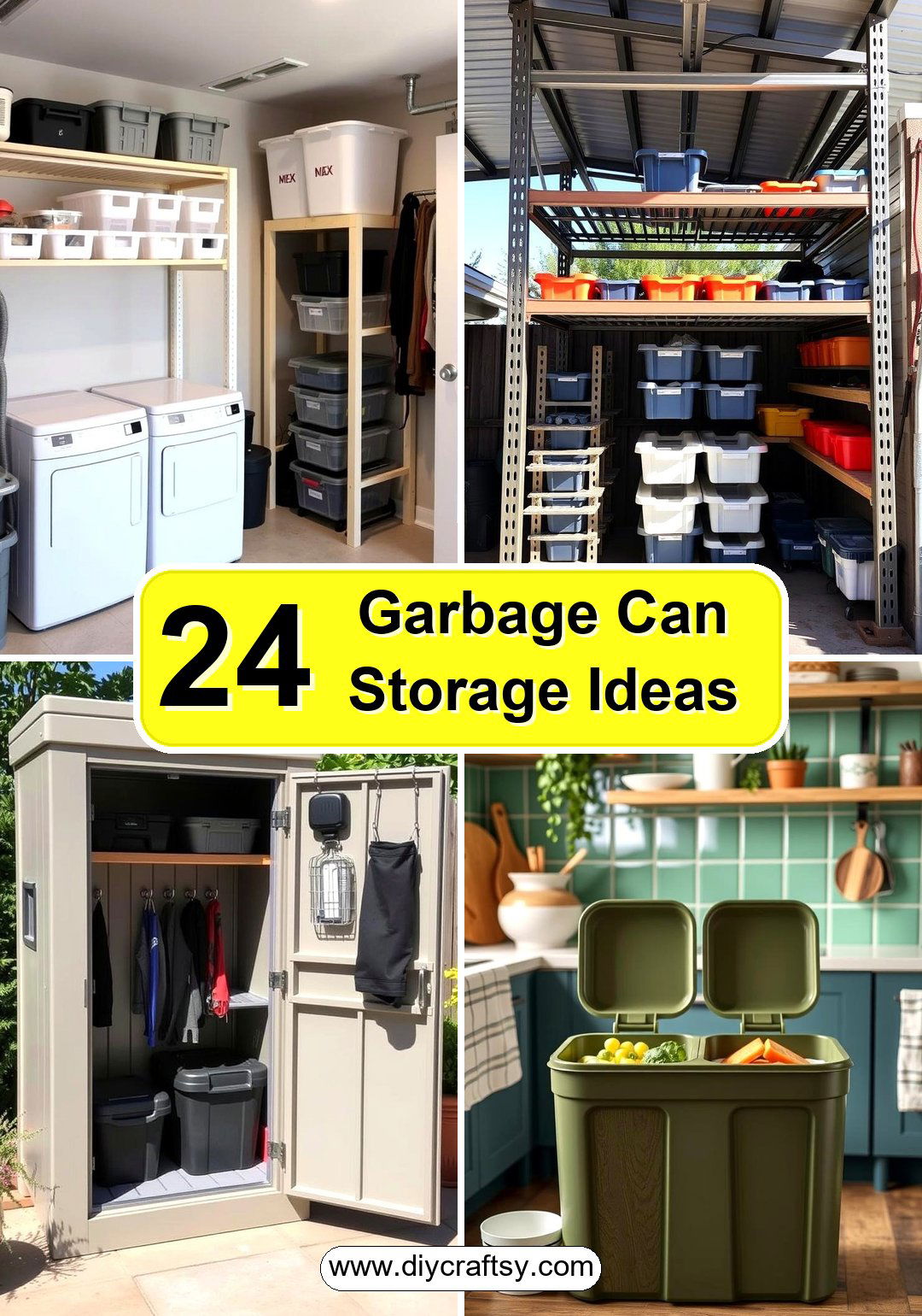 Garbage Can Storage Ideas