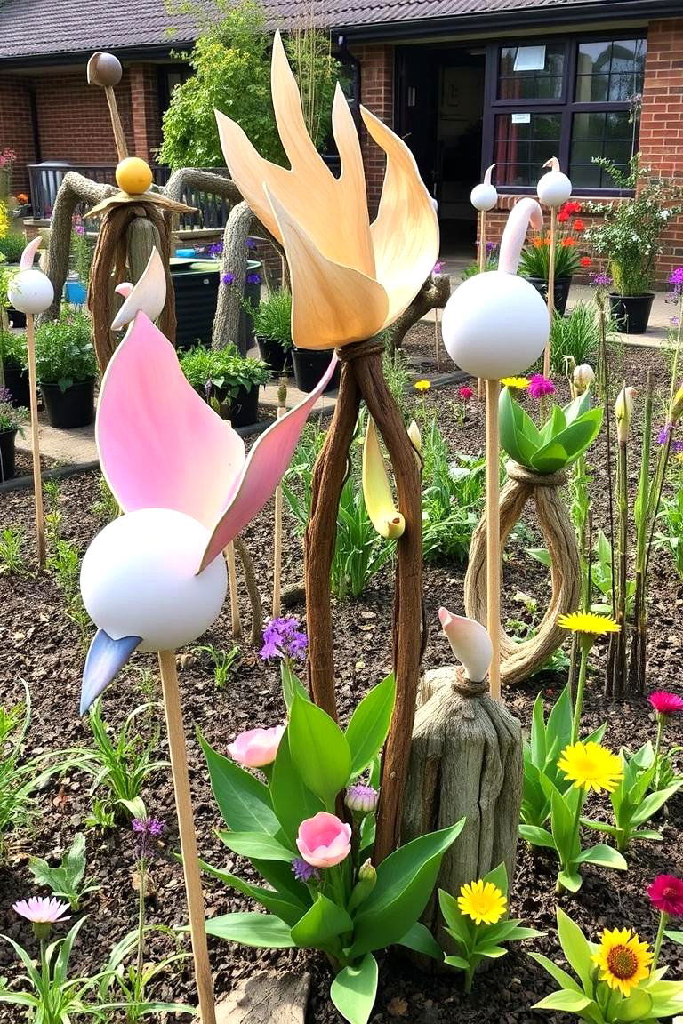 Garden Art and Sculpture Project - 24 School Garden Ideas