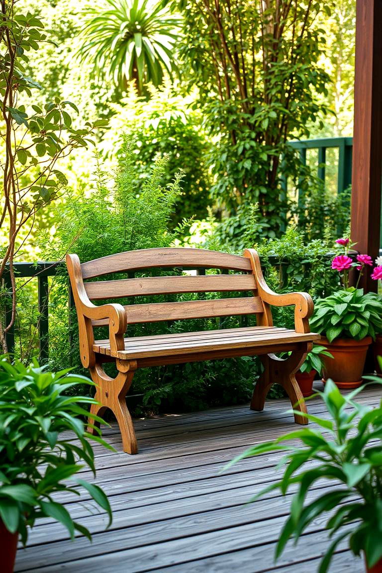 Garden Bench Seating - 24 Deck Seating Ideas