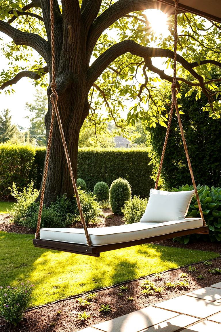 Garden Bench Swing - 24 Garden Bench Ideas