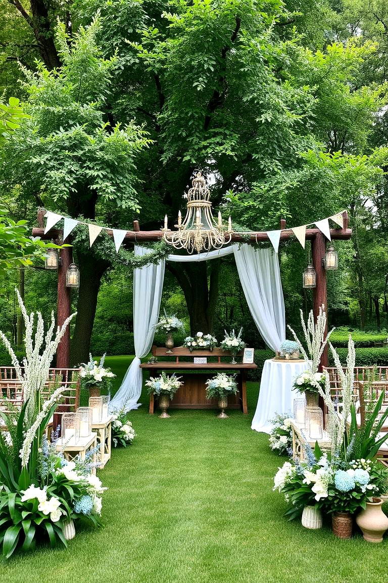 Garden Blue Enchantment - 24 Blue Wedding Theme Ideas