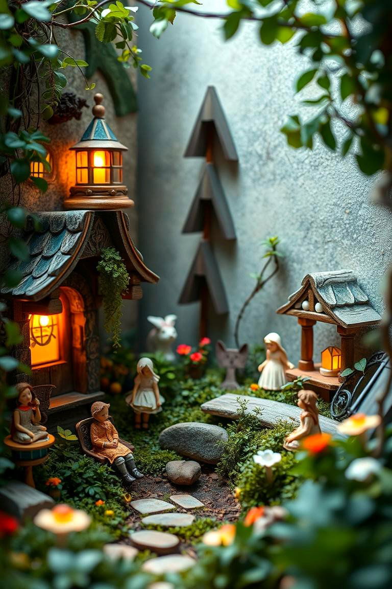 Garden Fairy Tale Corners - 24 Garden Art Ideas