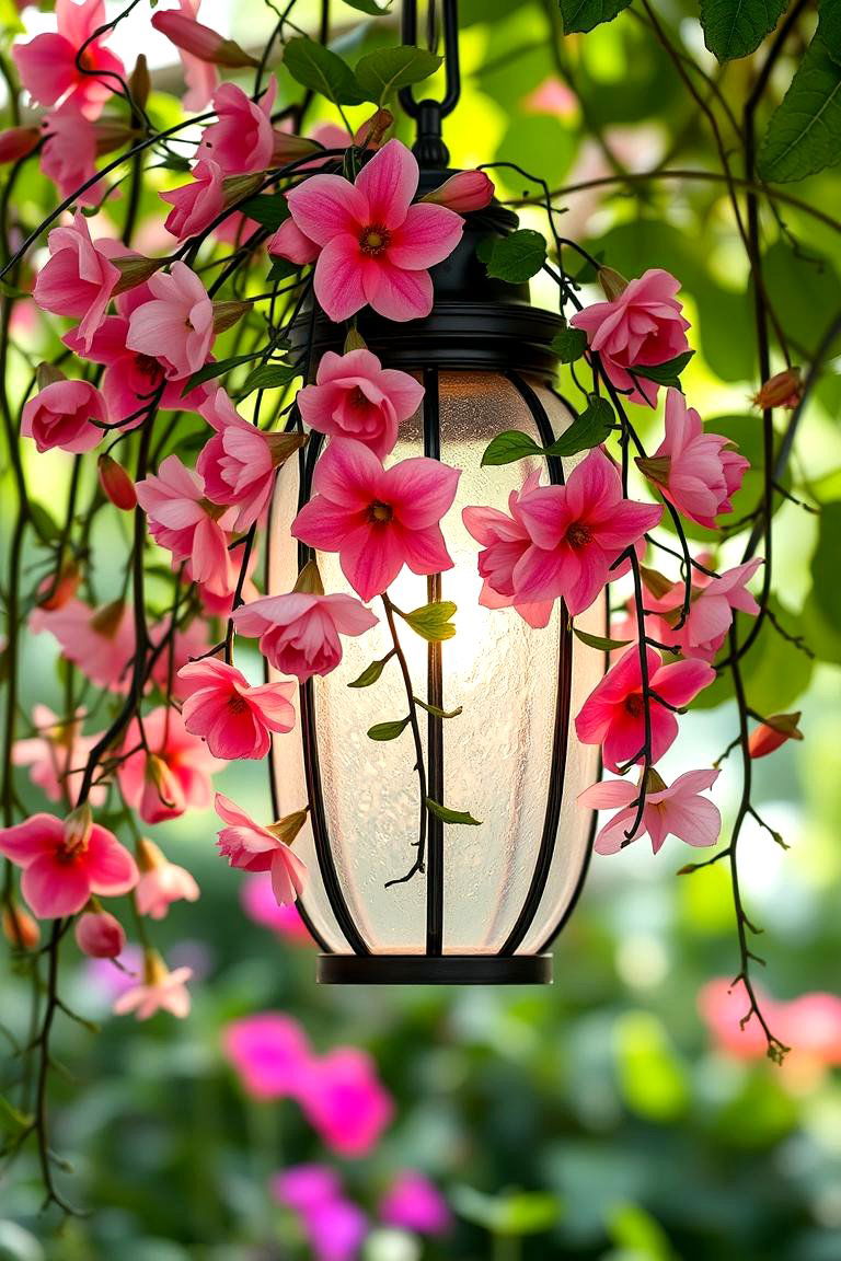 Garden Floral Lantern - 24 Lantern Centerpiece Ideas