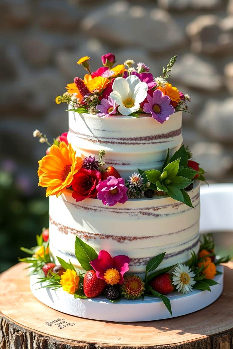 Garden Fresh Wedding Cake - 24 Wedding Cake Ideas